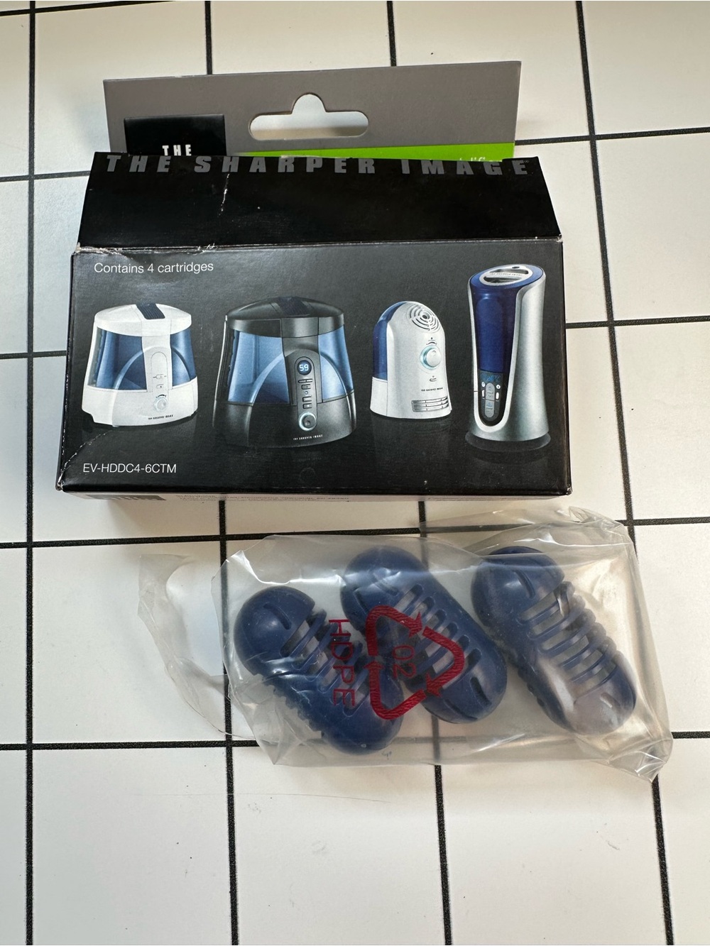 (3) Sharper Image Ultrasonic Humidifier Demineralization Cartridge ev-hddc4-6ctm